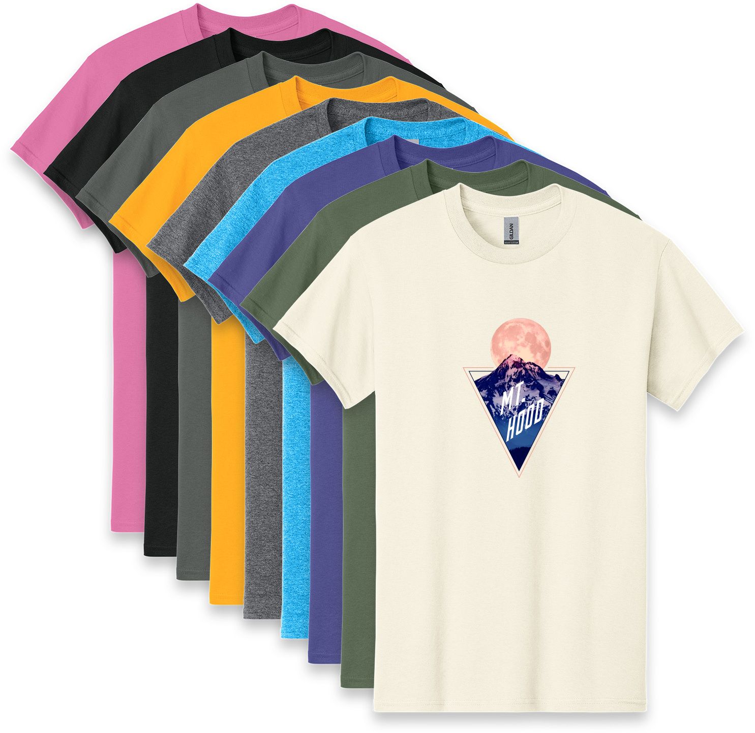 GILDAN HEAVY COTTON T-SHIRT FULL COLOR DTF 16