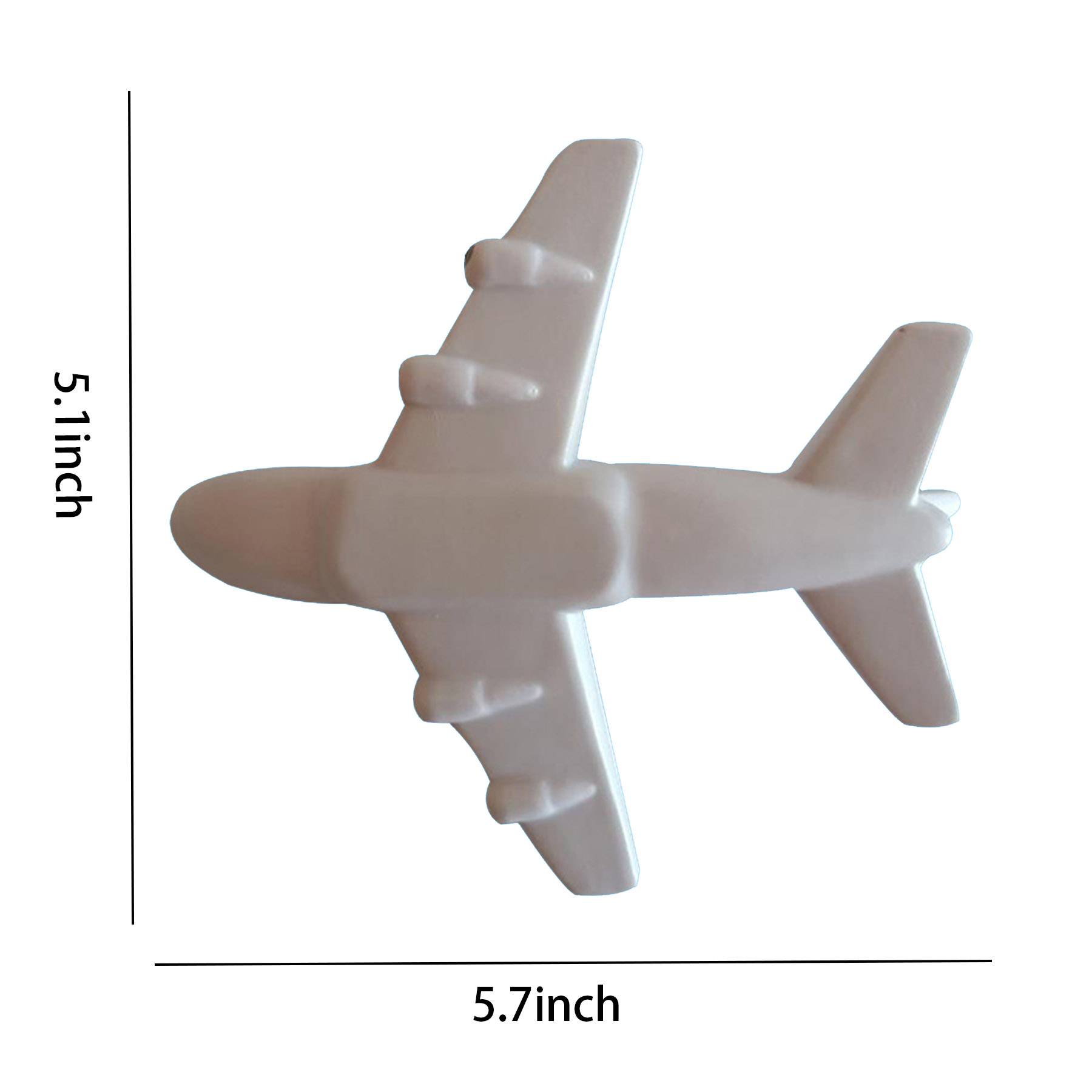 PU double-deck airplane shape foam decompression toy 2