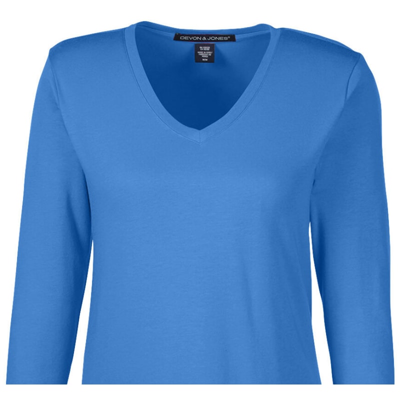 Devon & Jones Ladies' Perfect Fit™ Bracelet-Length V-Neck Top 12