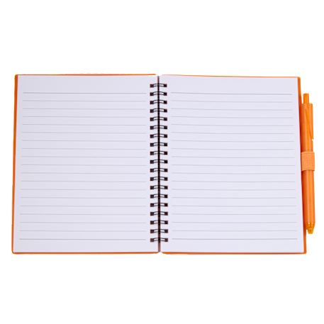 FSC® Recycled 5.5” x 7” Spiral Notebook w/ RPET Pe 222