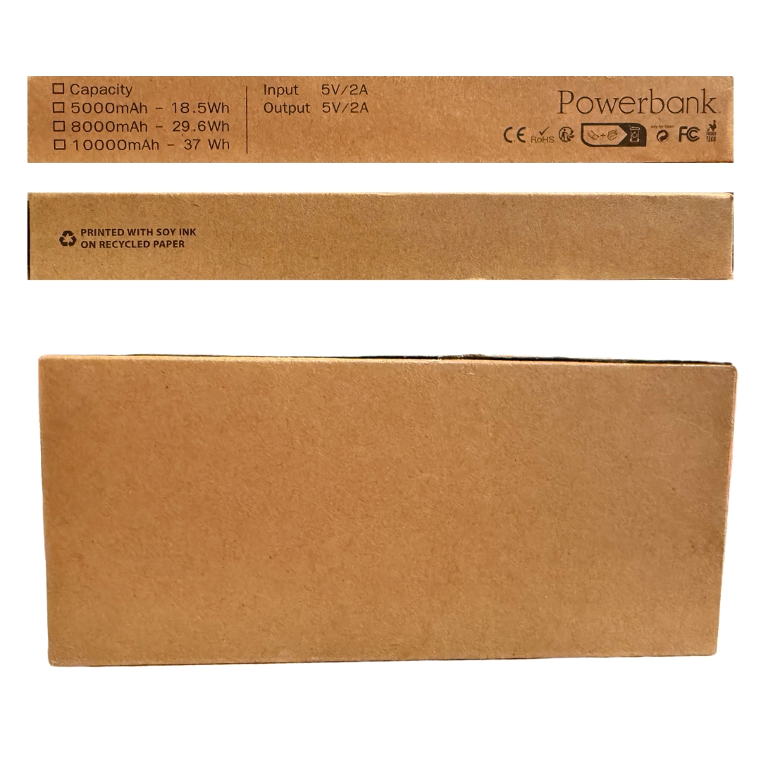 EcoTech Eco-Friendly 10000mAh rPET Wireless Power Bank with Light-Up Logo 5