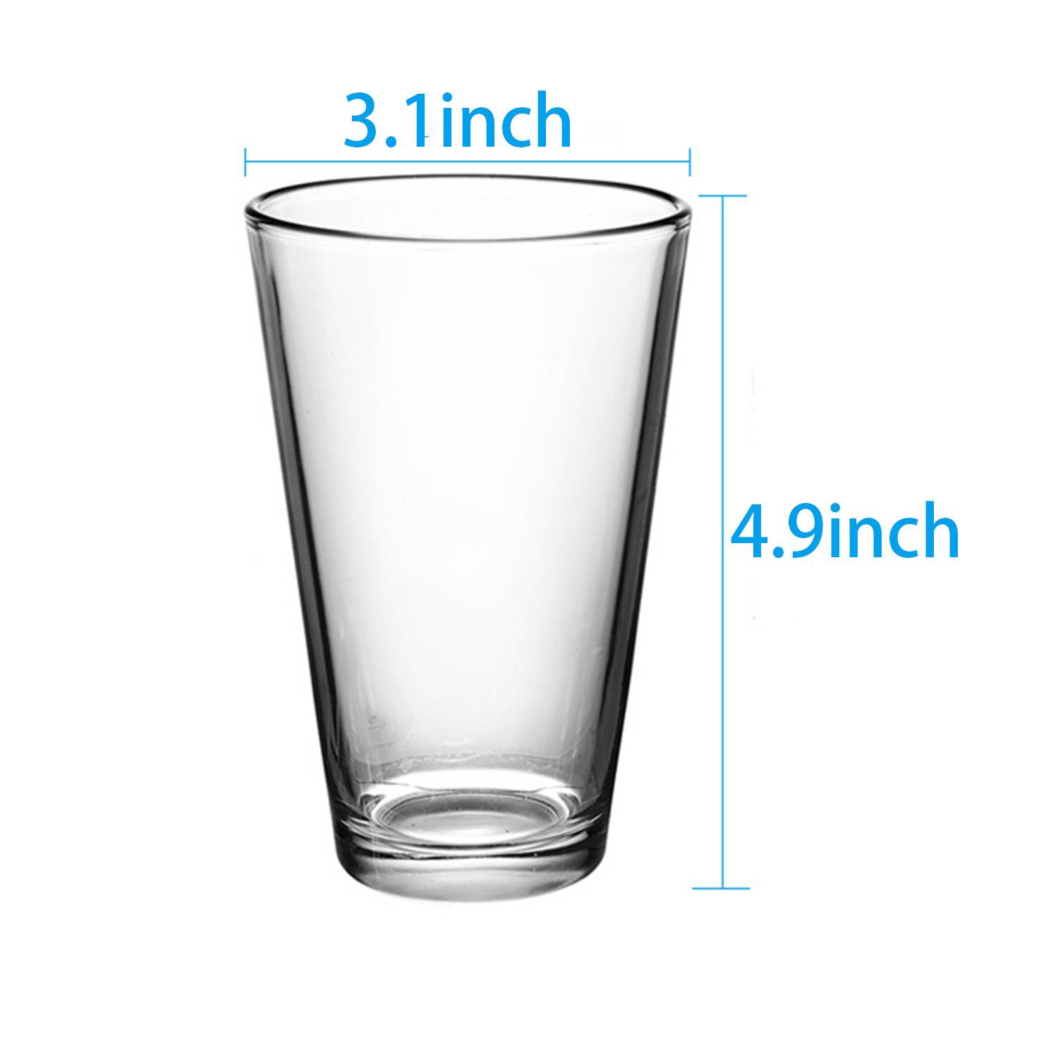 11oz Wide Mouth Beer Glass 4