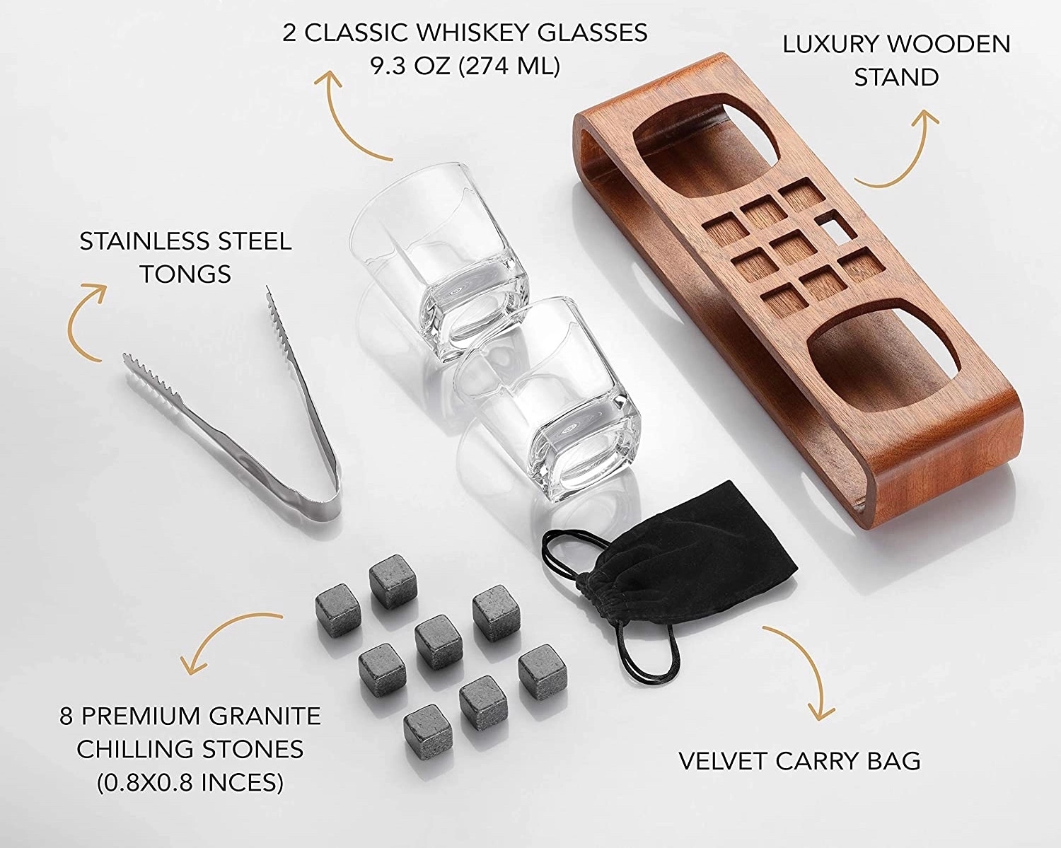Whiskey Rocks Gift Set 5
