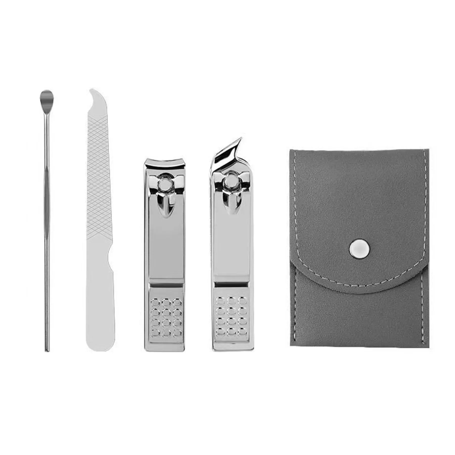4 pcs Nail Clipper Set W/ Folding Bag 4