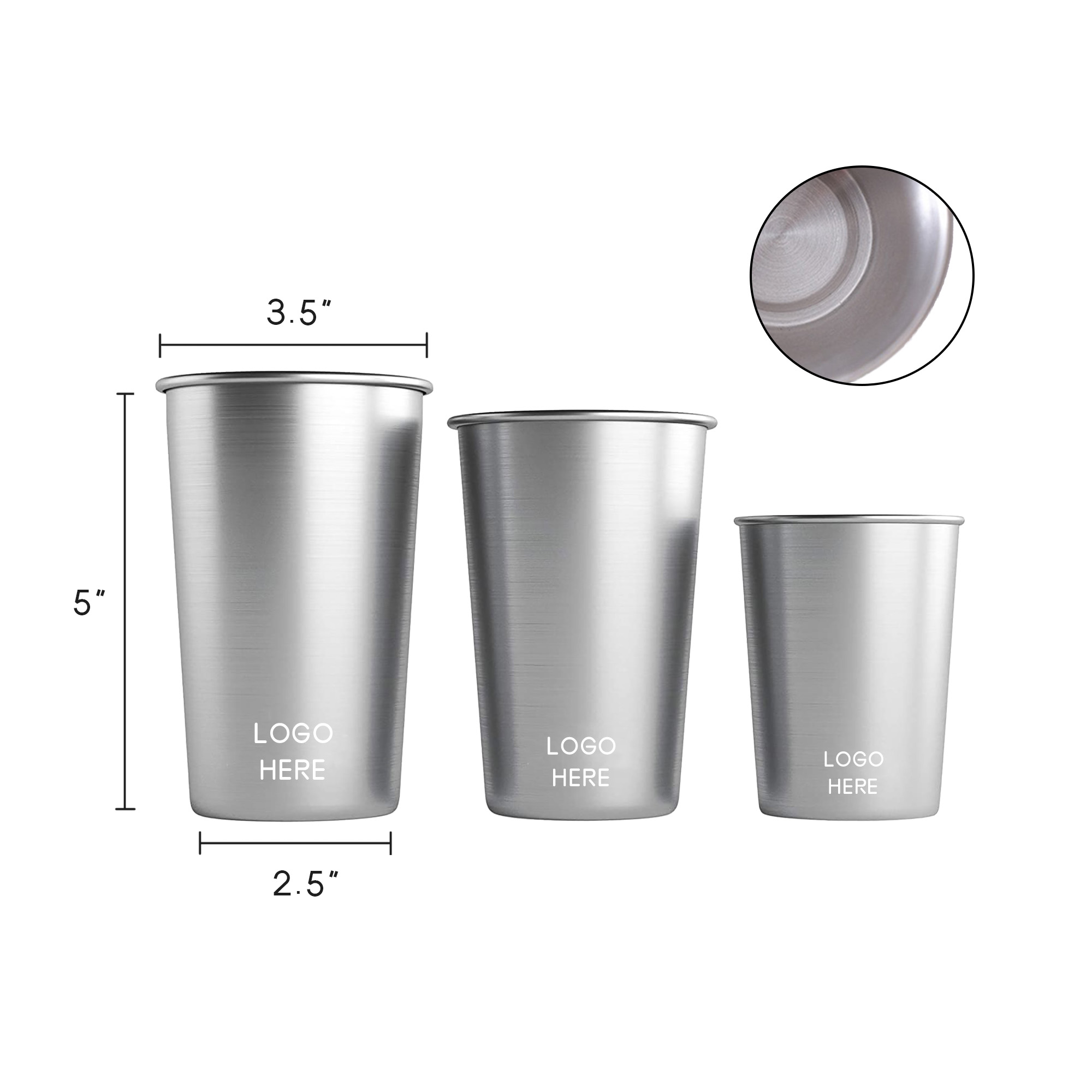 Personalized Stackable Stainless Steel Cups 1