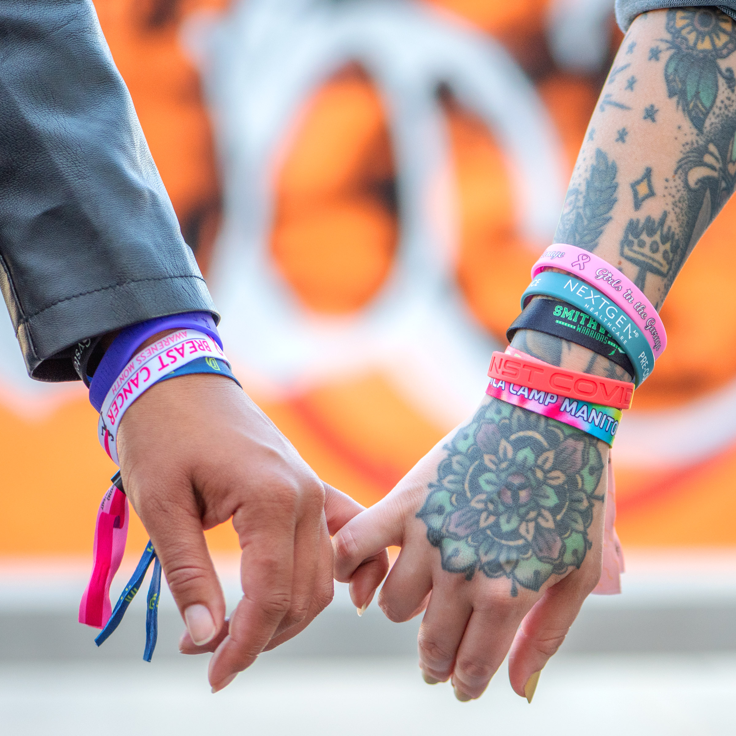 Debossed Silicone Awareness Bracelets 5