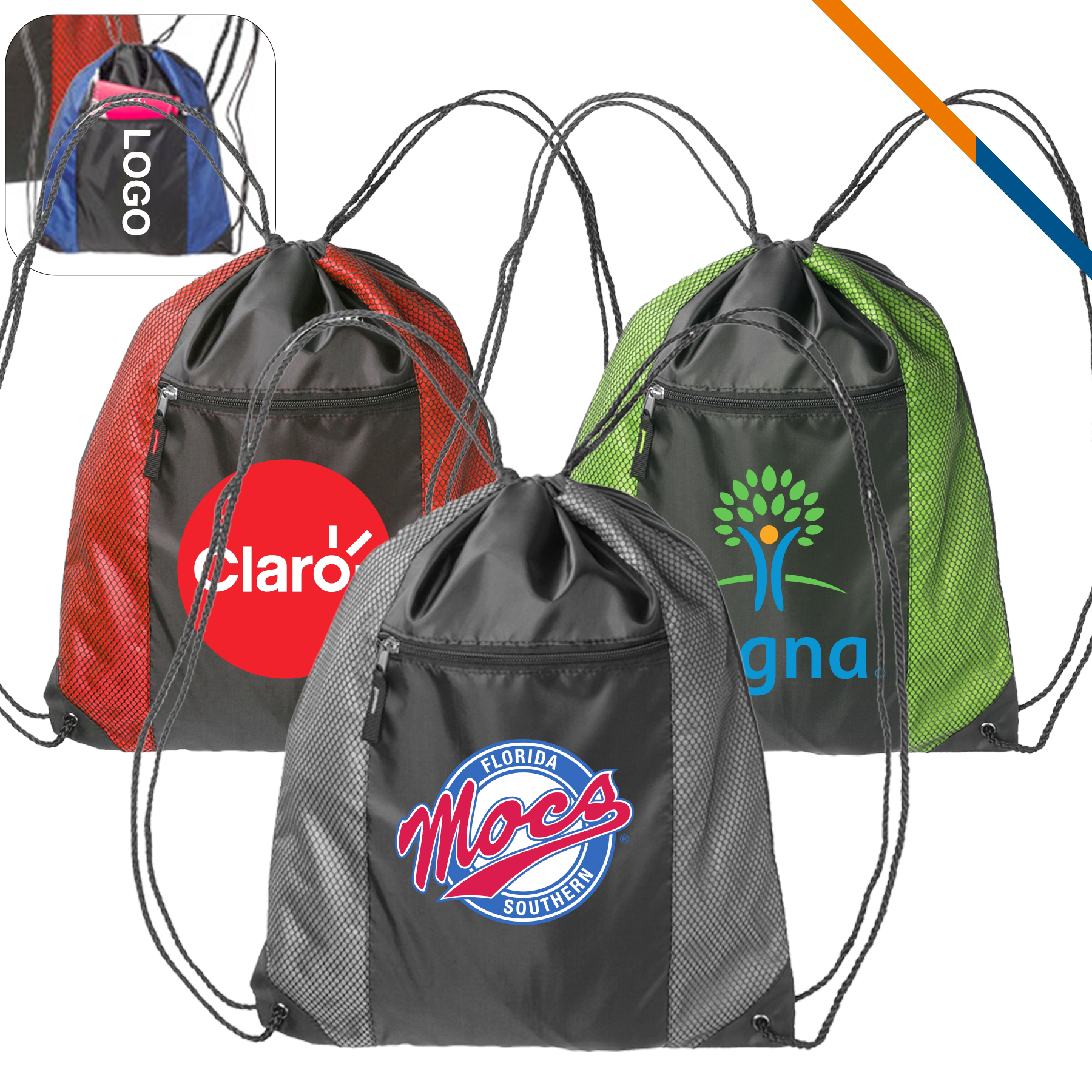 Curvo Drawstring Backpacks 2