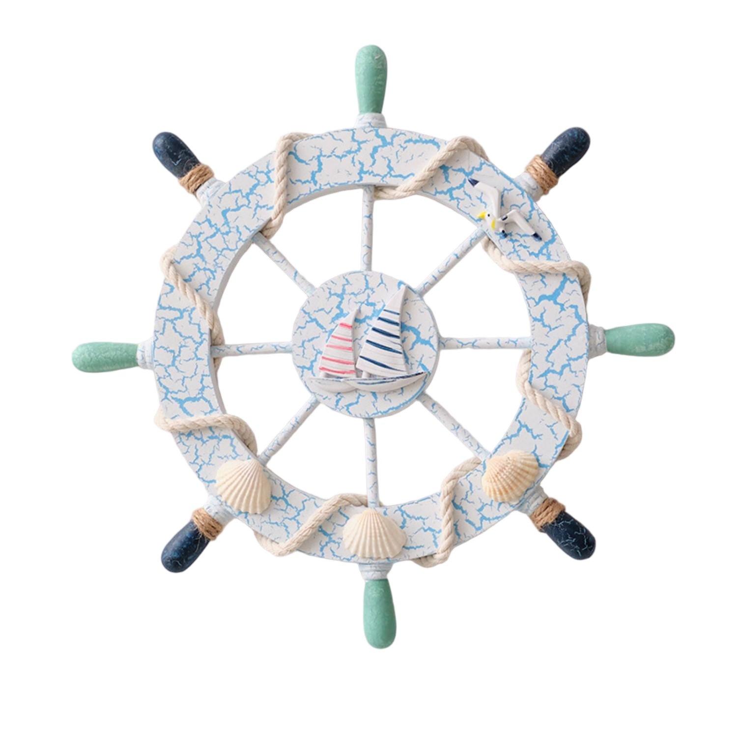 Wooden Nautical Ship Wheel Wall Decoration 11
