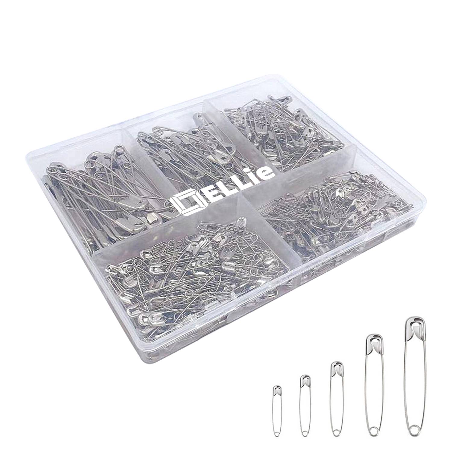 340 Pack Silver Color Safety Pin Combination 2