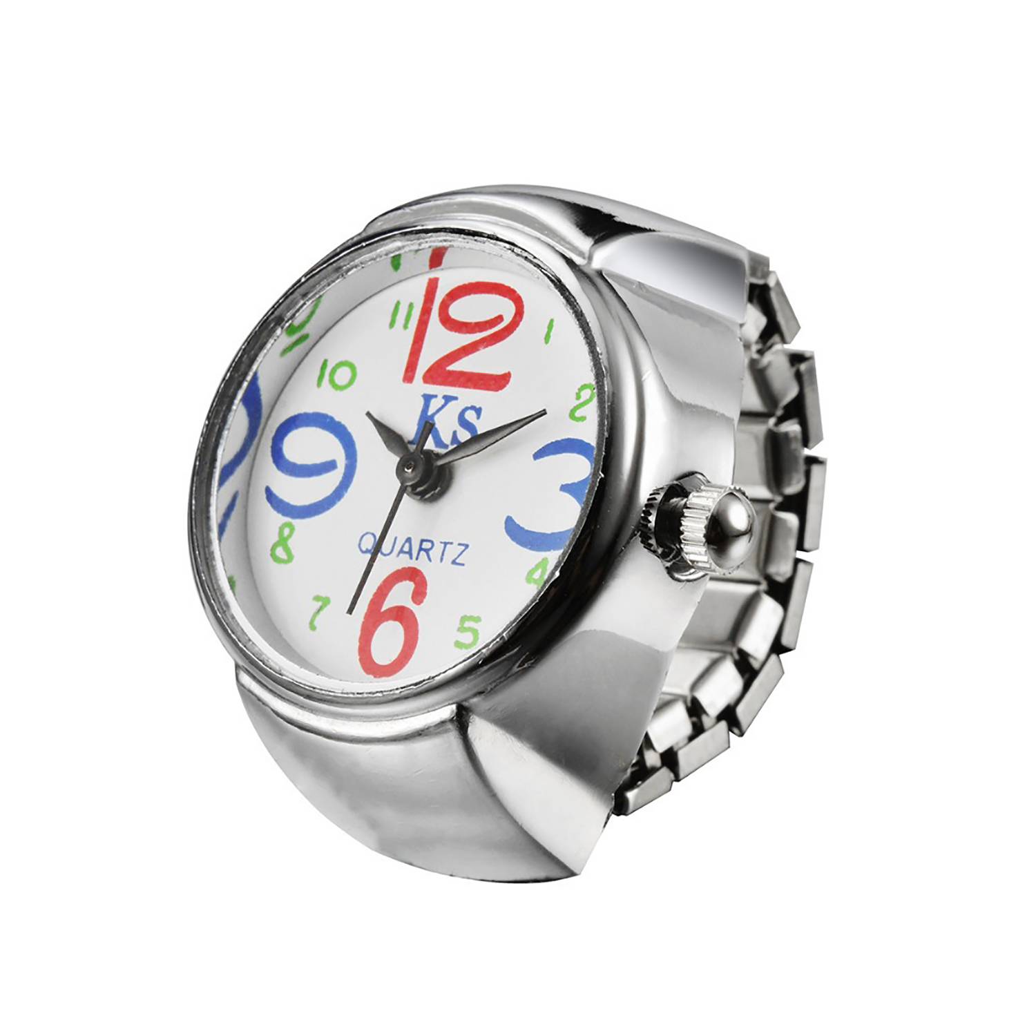 Watch-shaped Alloy Ring 10