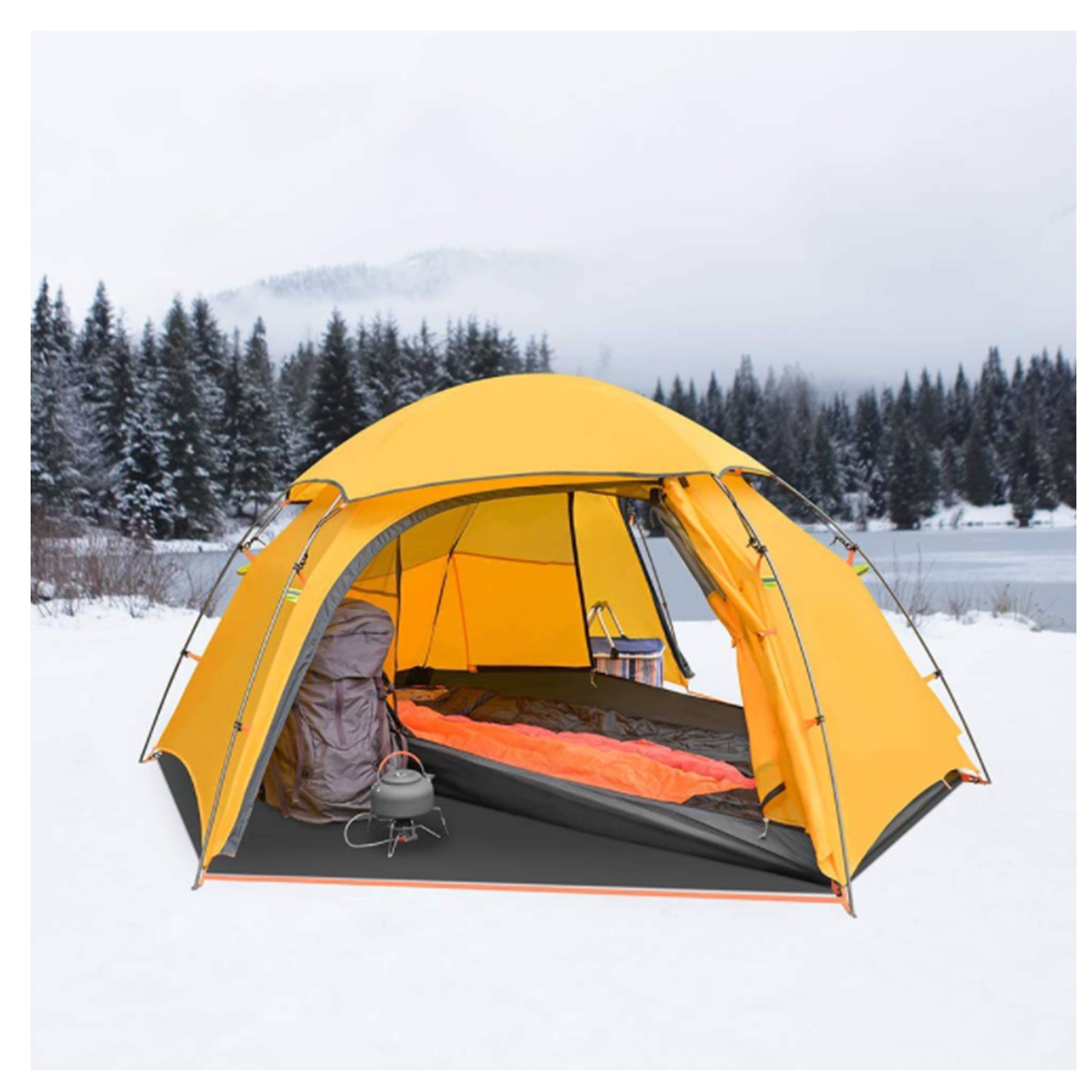 Outdoor Hiking Camping Double Tent 3