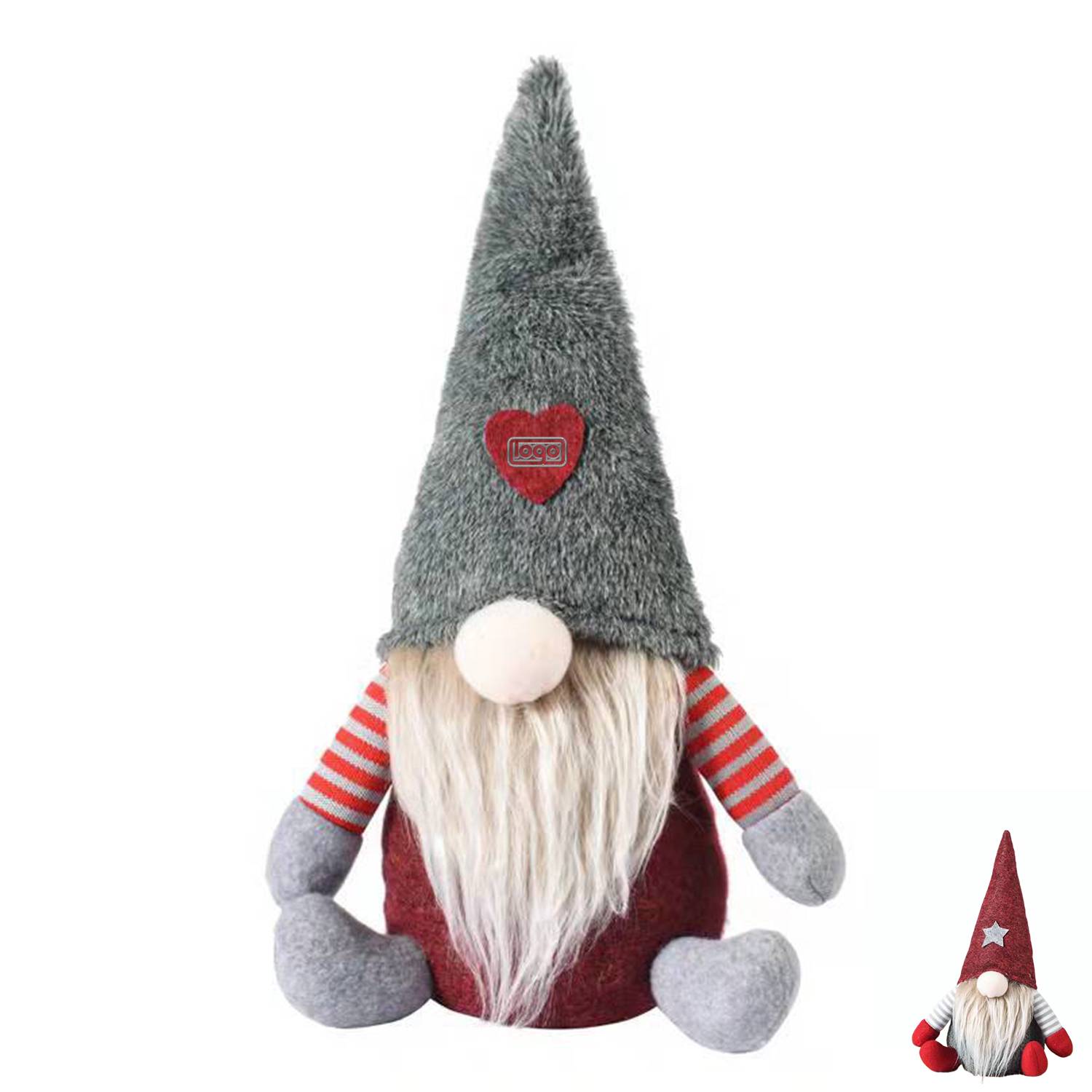 Christmas Faceless Elf Doll Ornament 1