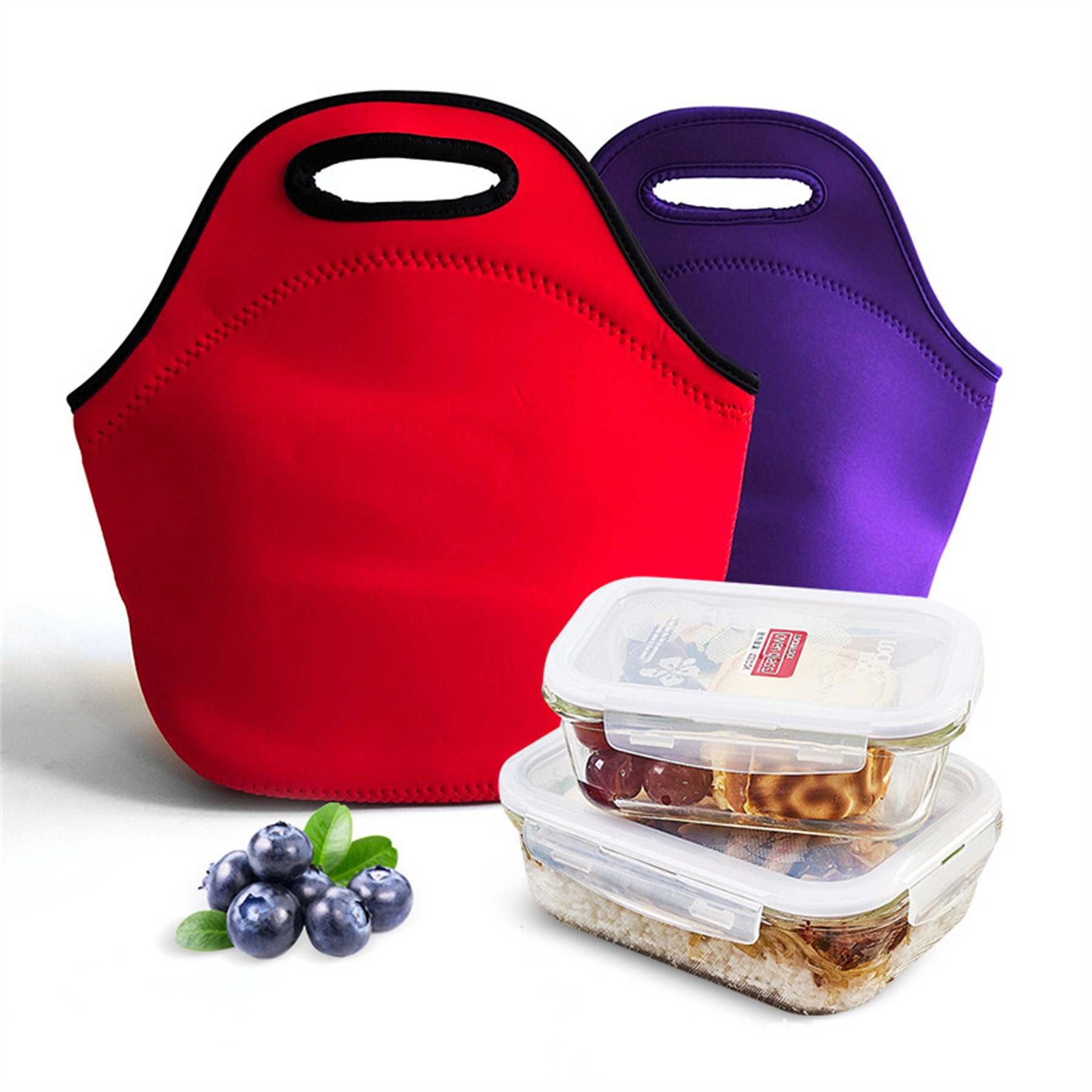 Zippered Neoprene Lunch Bag 5