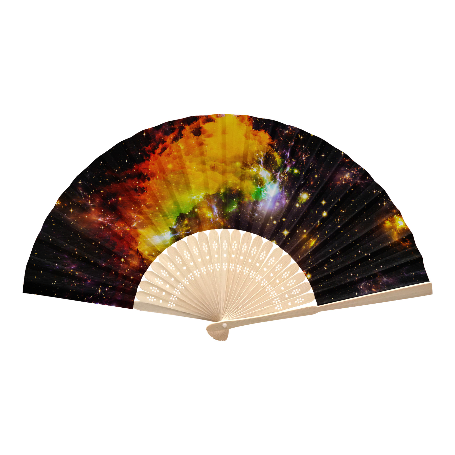 Bamboo Handle Folding Fans 18
