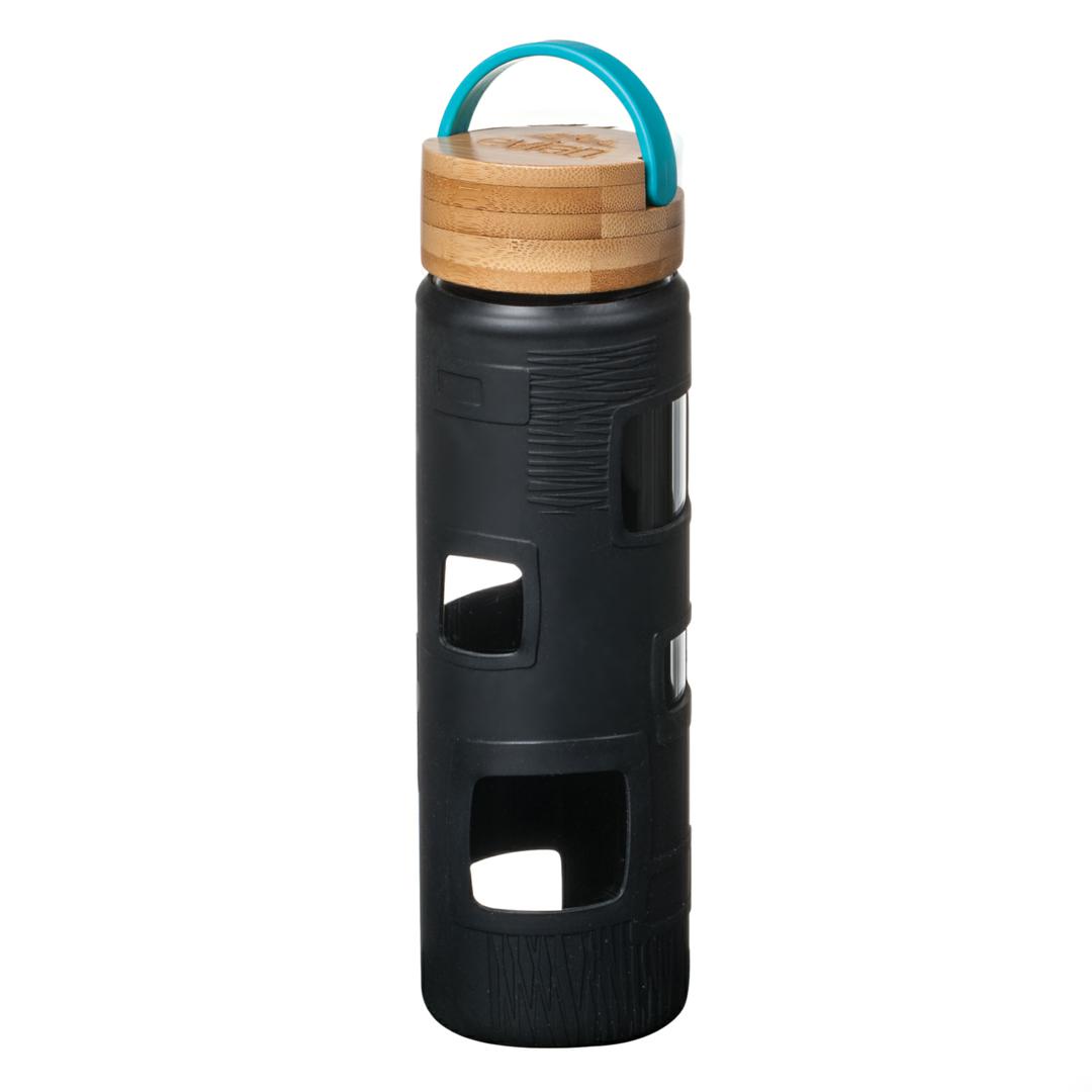 Astral Bottle w/Teal Lid - 22oz, custom glassware with logo imprint 2