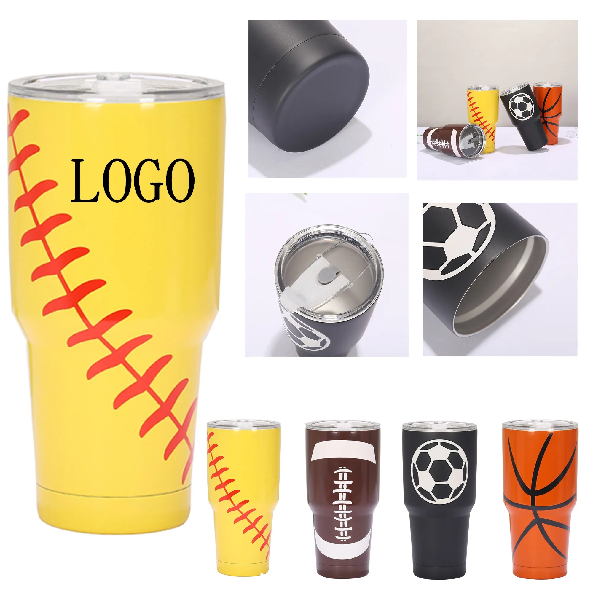 Sports 30oz Stainless Steel Double-Wall Vacuum Flask 7