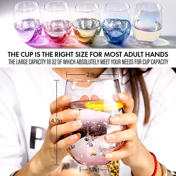 Stemless Wine Glasses 8