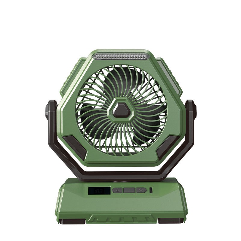 Outdoors Portable Fan With LED 2