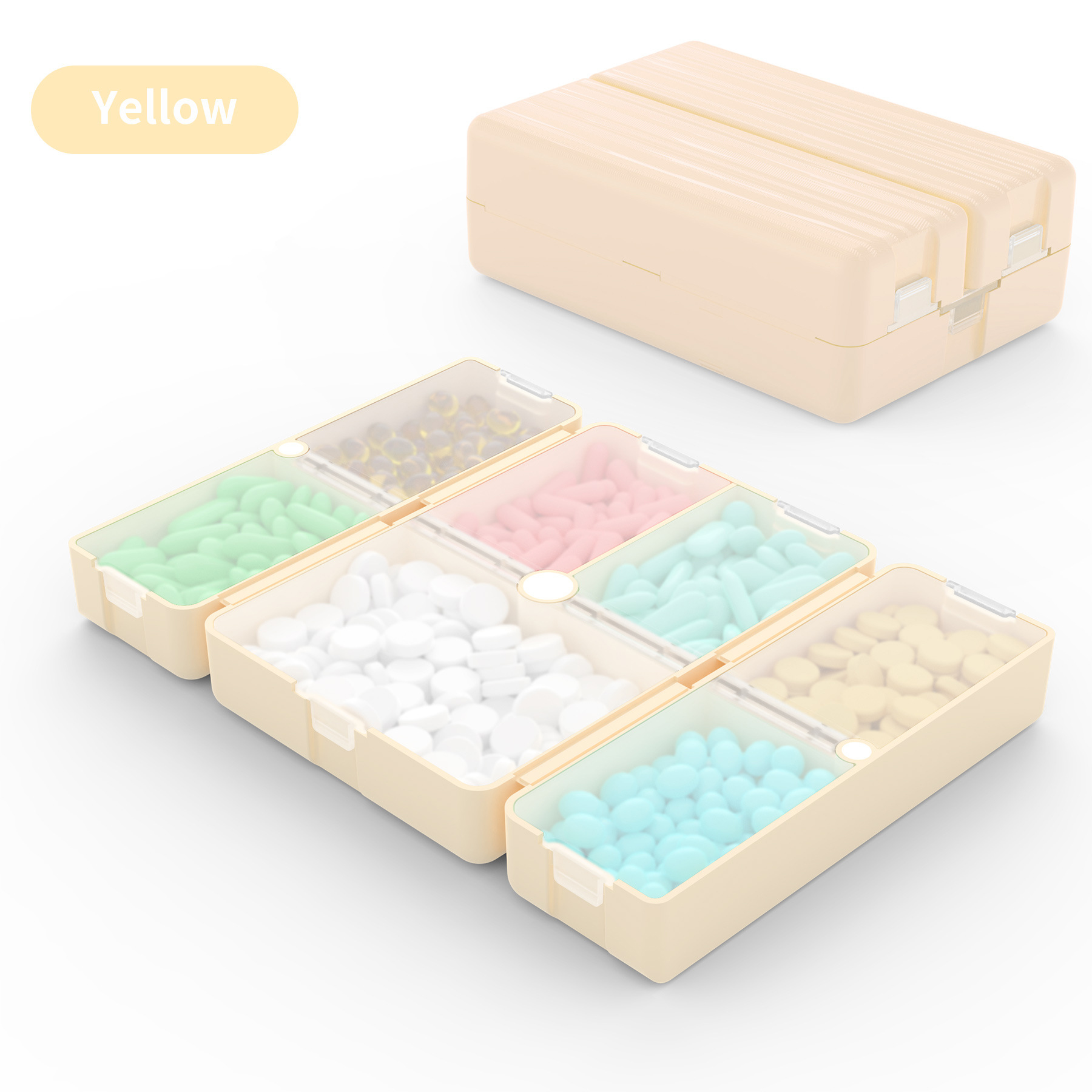 7-Day Foldable Travel Pill Organizer 2