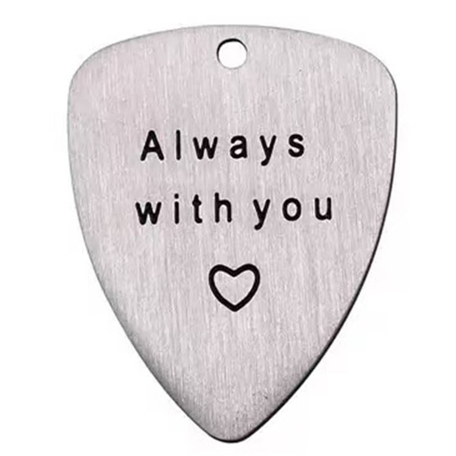 Stainless Steel Heart Shaped Guitar Pick 5