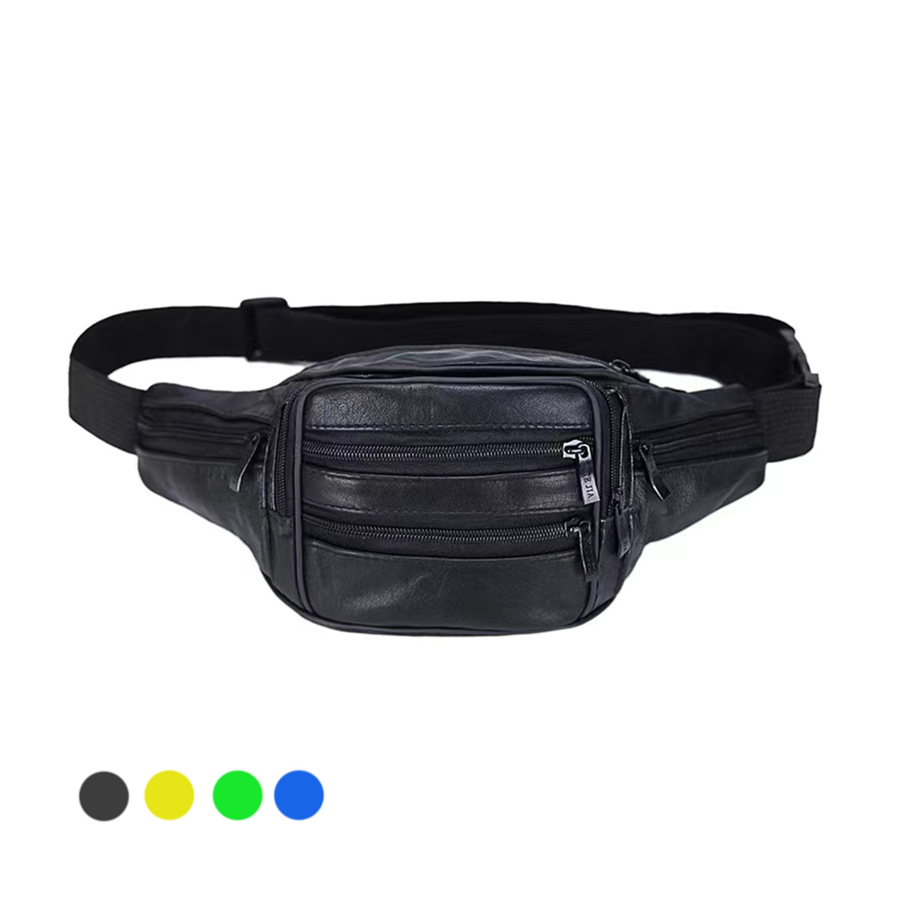 Leather Multi-Pockets Belt Bag