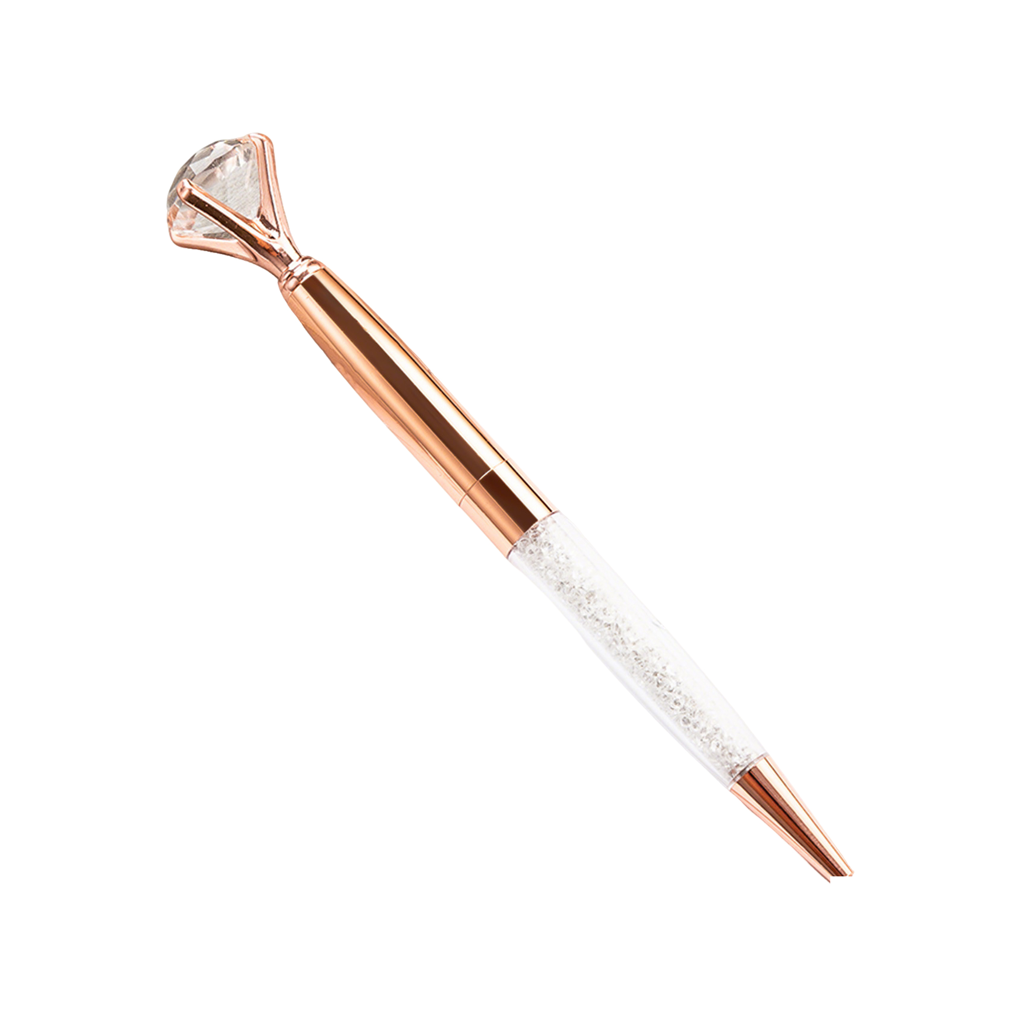 Crystal Crown Ballpoint Pen Twist Action Metal Barrel 15