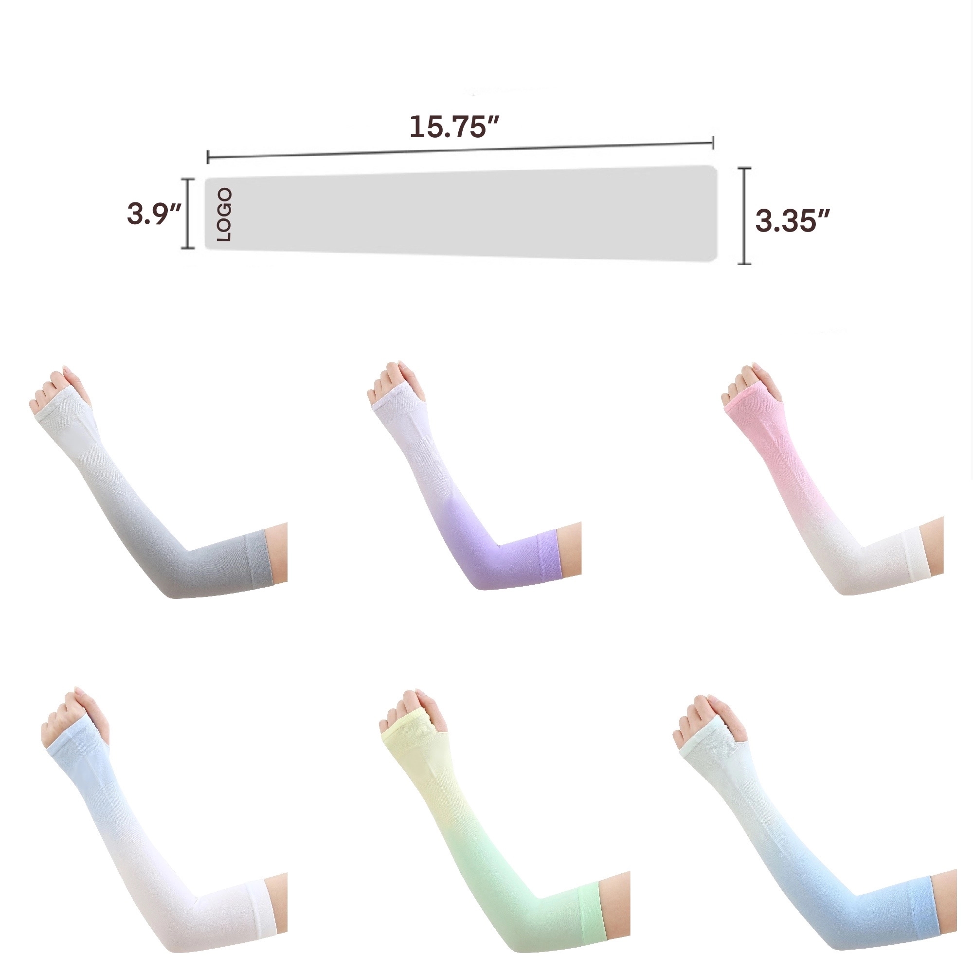 Cooling Arm Sleeves UV Sun Protection MOQ 100PCS 2