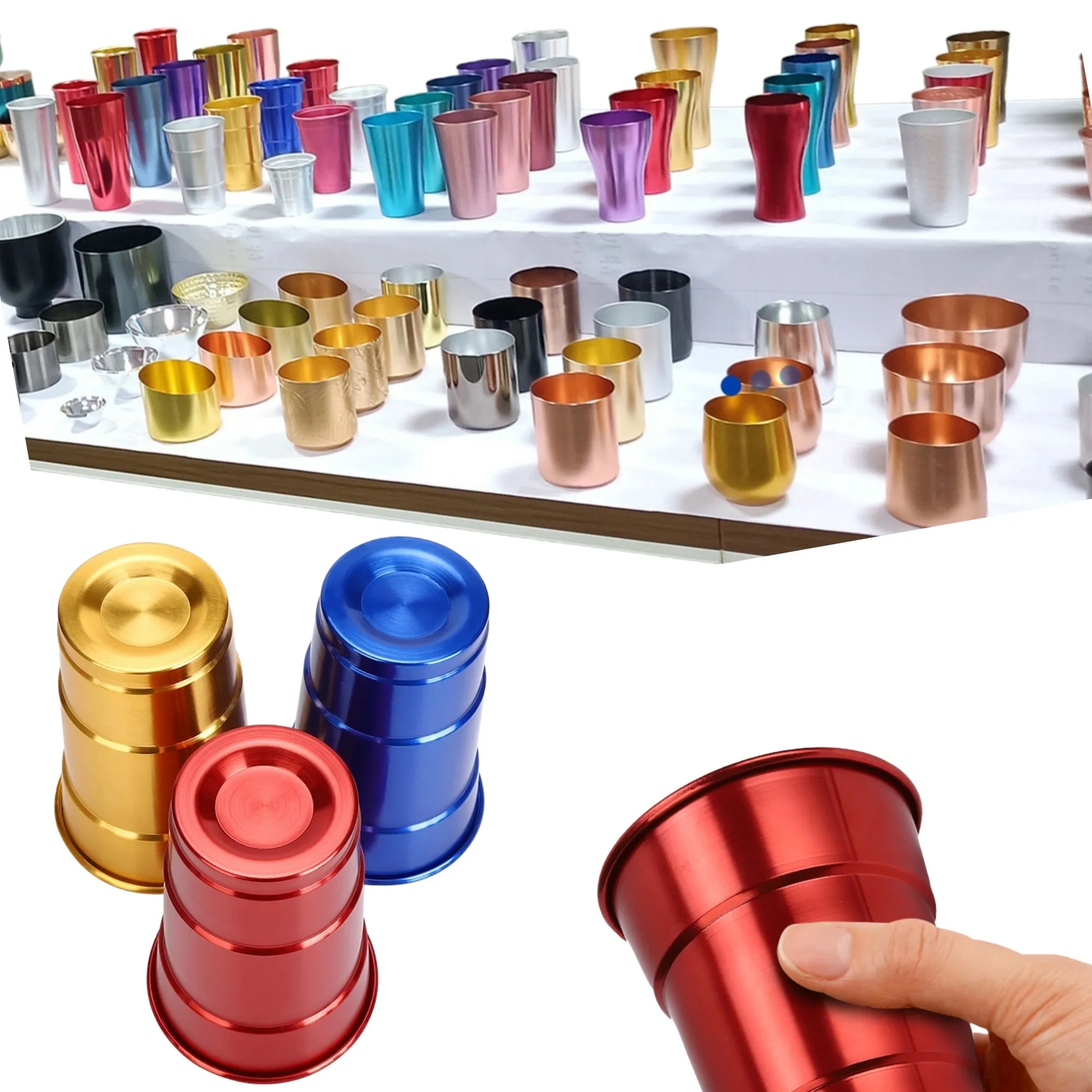 16 Oz Aluminum Reusable Stadium Party Beer Cup 7