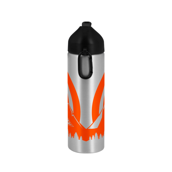 EasyFlow Recycled Aluminum Bottle w Straw Lid, custom water bottle with logo imprint 34