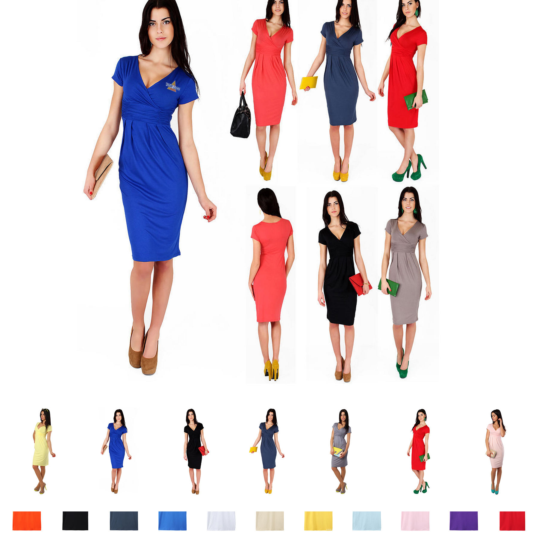 Women's Summer V Neck Dress 1