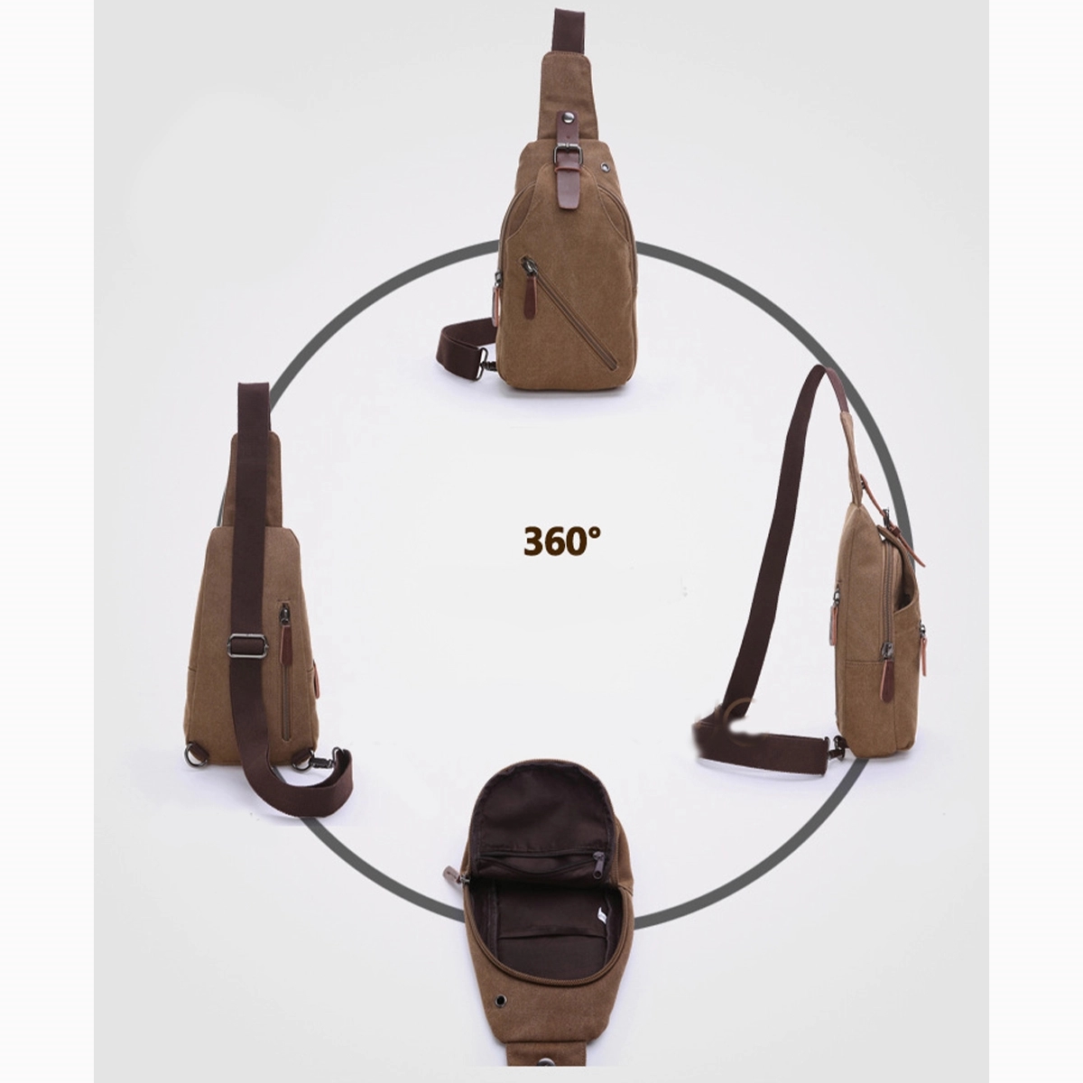 Vintage Sports Messenger Sling Shoulder Bag 5