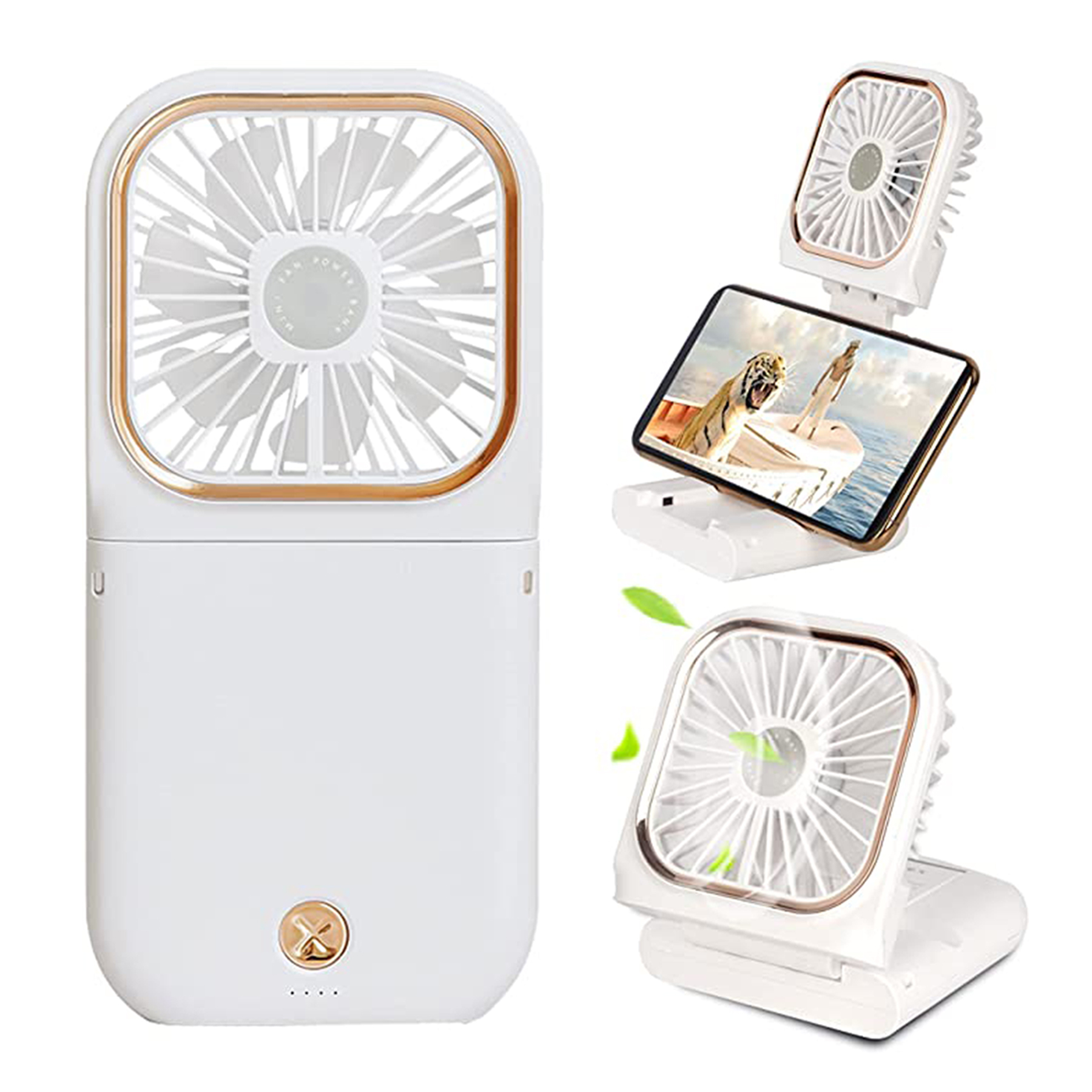 Phone Power Bank Fan With Lanyard 1