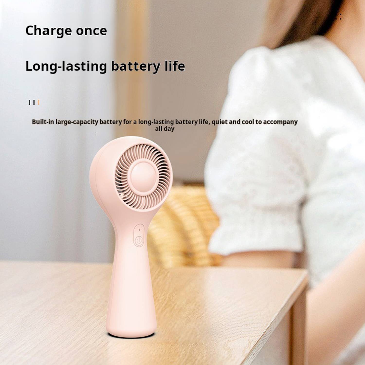 Handheld Portable Silent Mini Desktop Fan 5