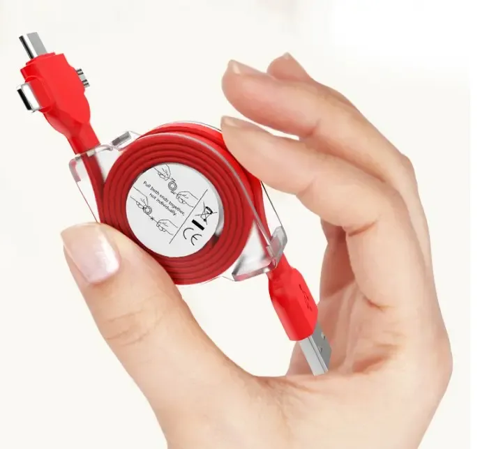 3 in 1 USB Retractable Fast Charging Cable 2