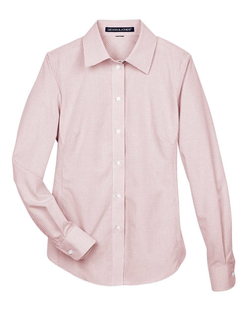 Women's Crown Collection® Micro Tattersall Woven Dress Shirt - DG510W 23