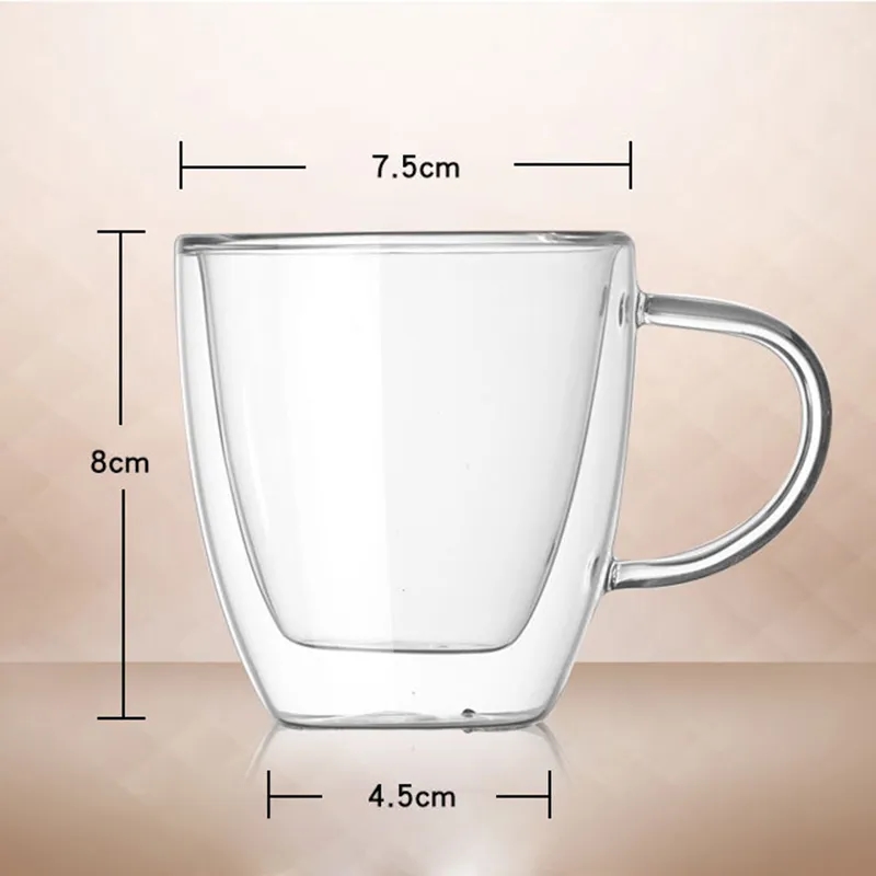 5.4oz Double Wall Glass Mug 2