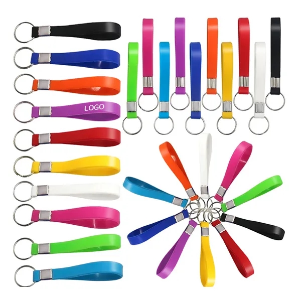 Running Marathon Cross Country Run Silicone Keychains 1