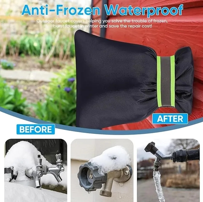 Bulk Insulated Outdoor Faucet Covers for Winter Freeze Protection - Wholesale Discount 2