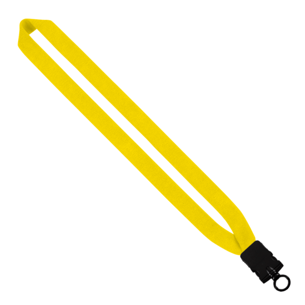 1" Cotton Lanyard with Plastic Snap-Buckle Release & O-Ring 44