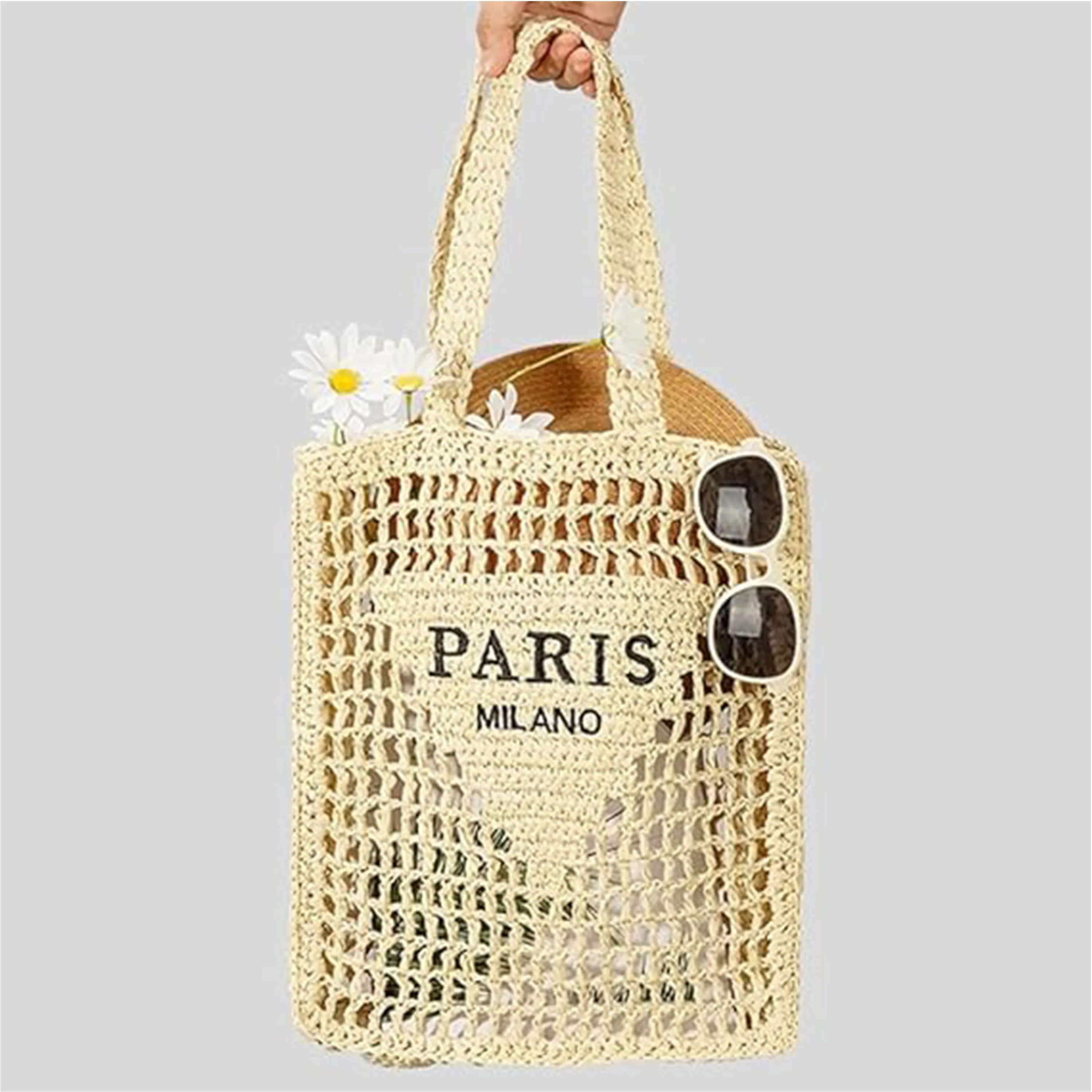 Crochet Tote Bag, custom tote bag with logo imprint 4