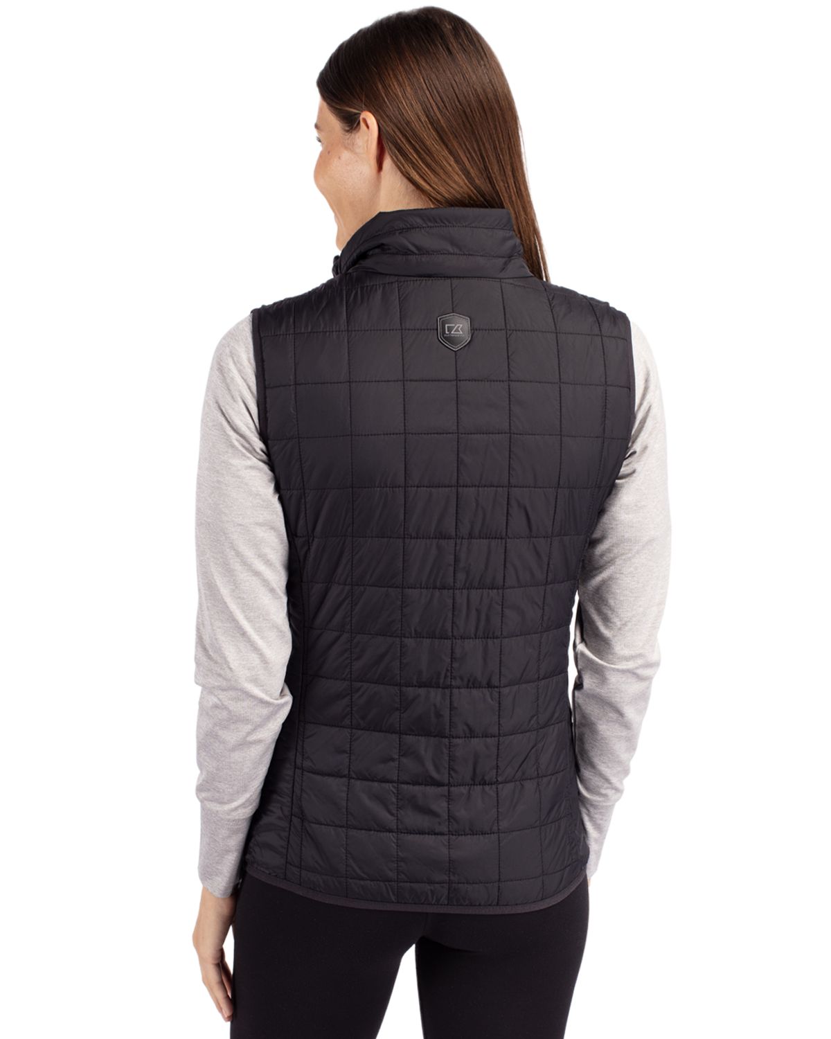 Cutter & Buck Rainier Recycled Insulated Puffer Womens Full Zip Vest 64