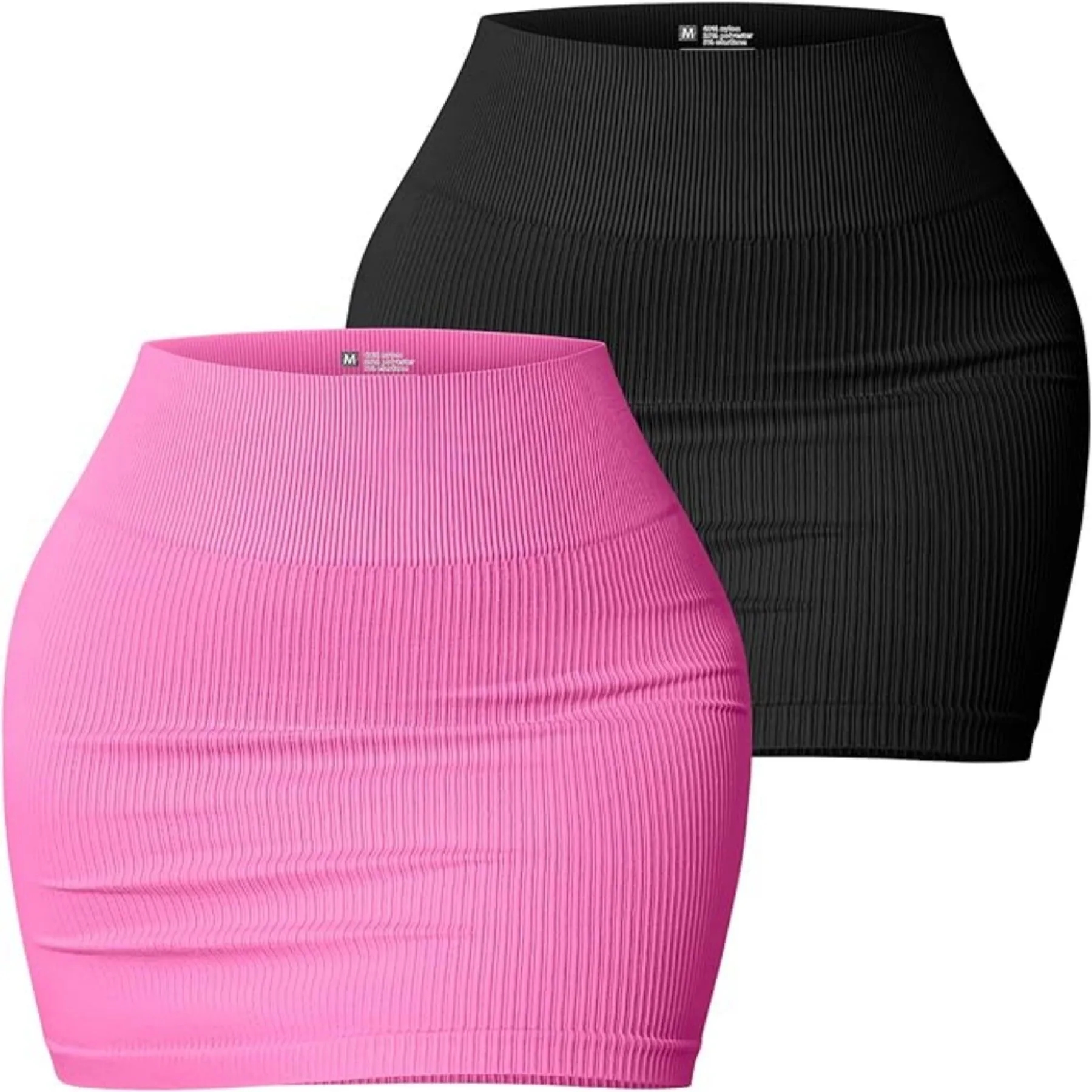 Women's Stretchy Ribbed Mini Skirt 11