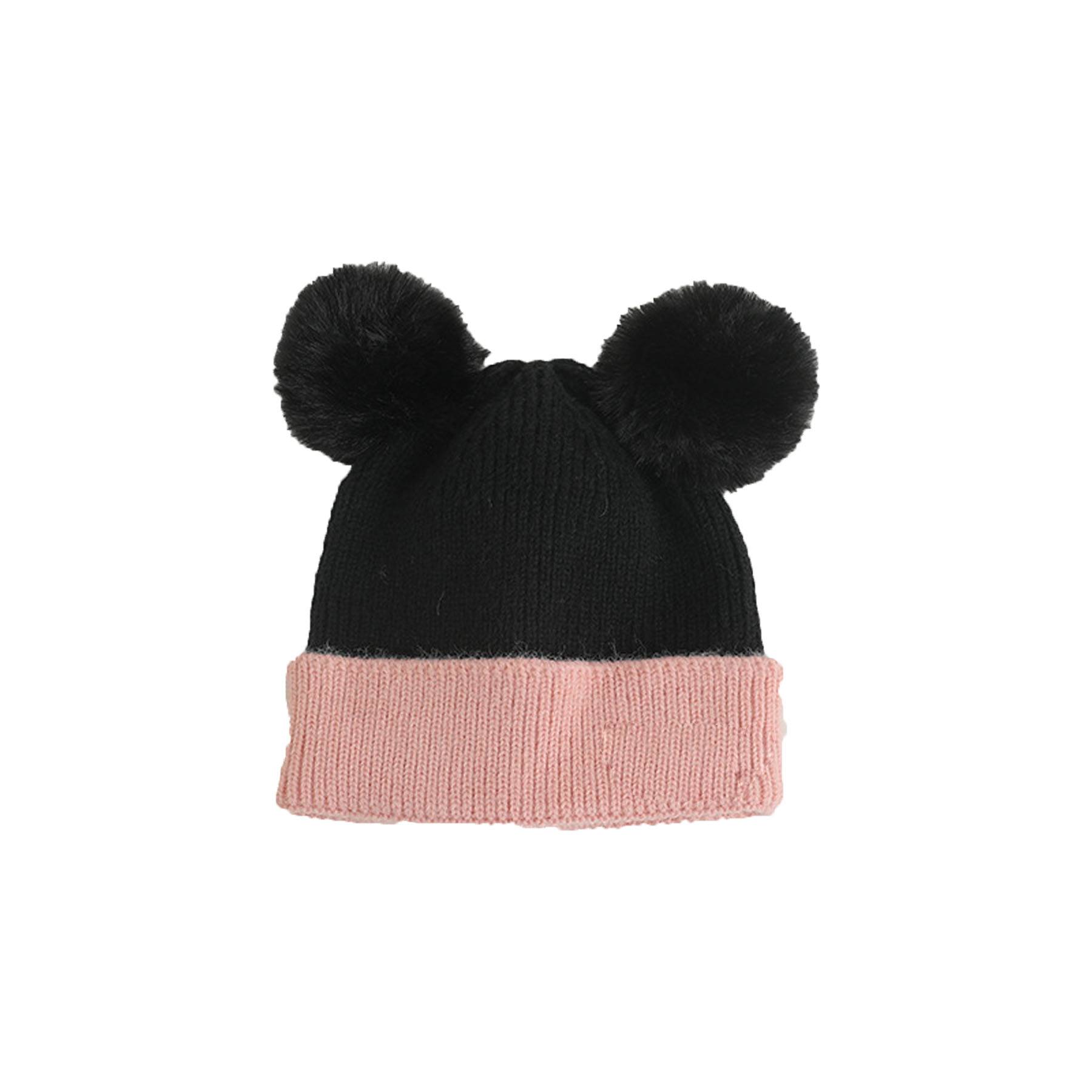 Double ball wool cap beanie for children 7