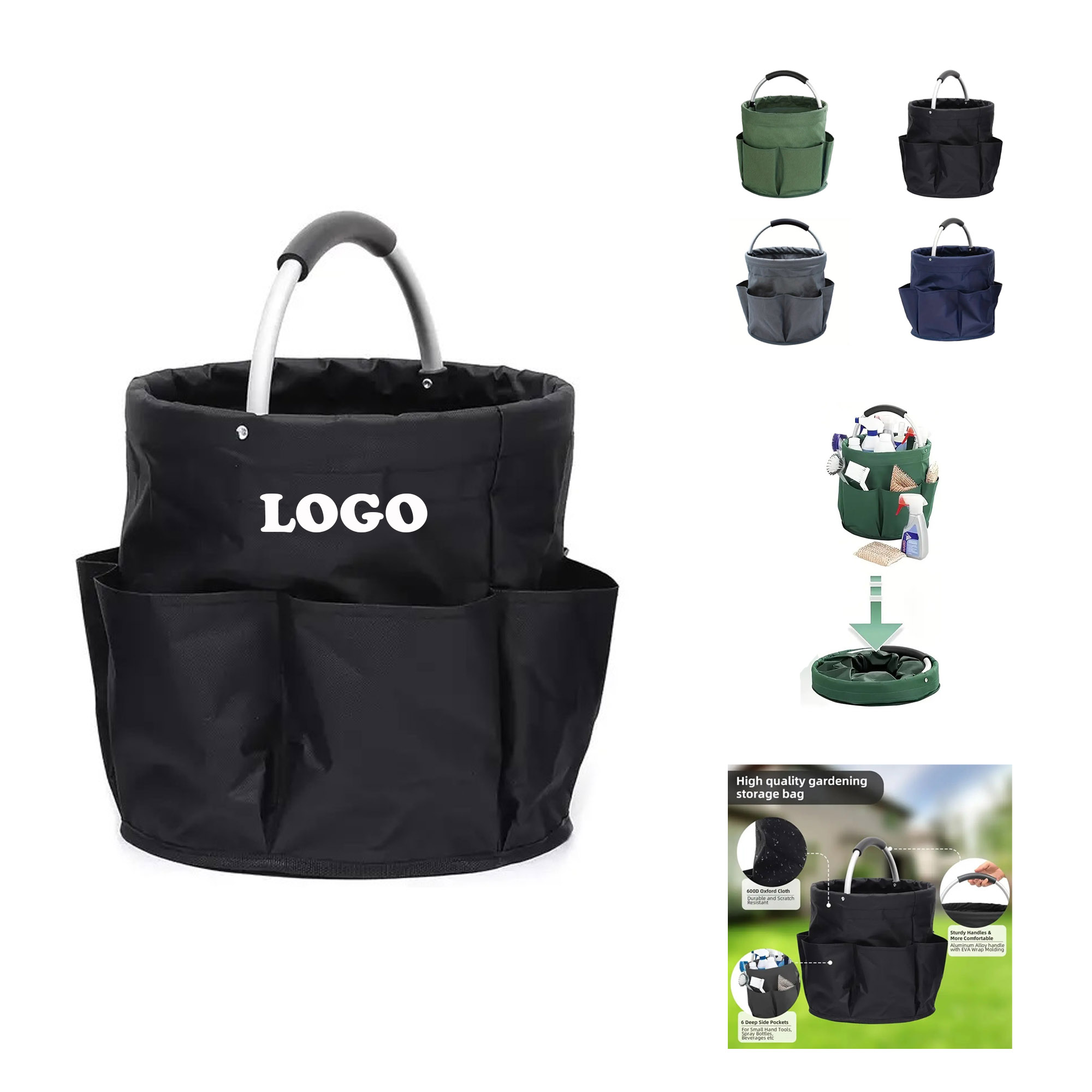 MOQ 50 pcs Multi-functional Tool Carrier, custom tote bag with logo imprint 4
