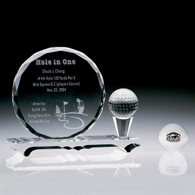 New Style Crystal Golf Ball on Crystal Tee 1