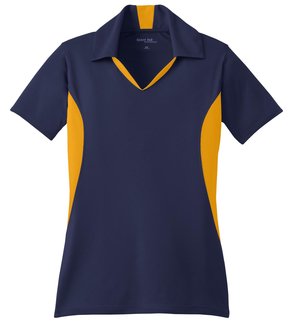 Sport-Tek Women's Side Blocked Micropique Sport-Wick Polo. LST655 4