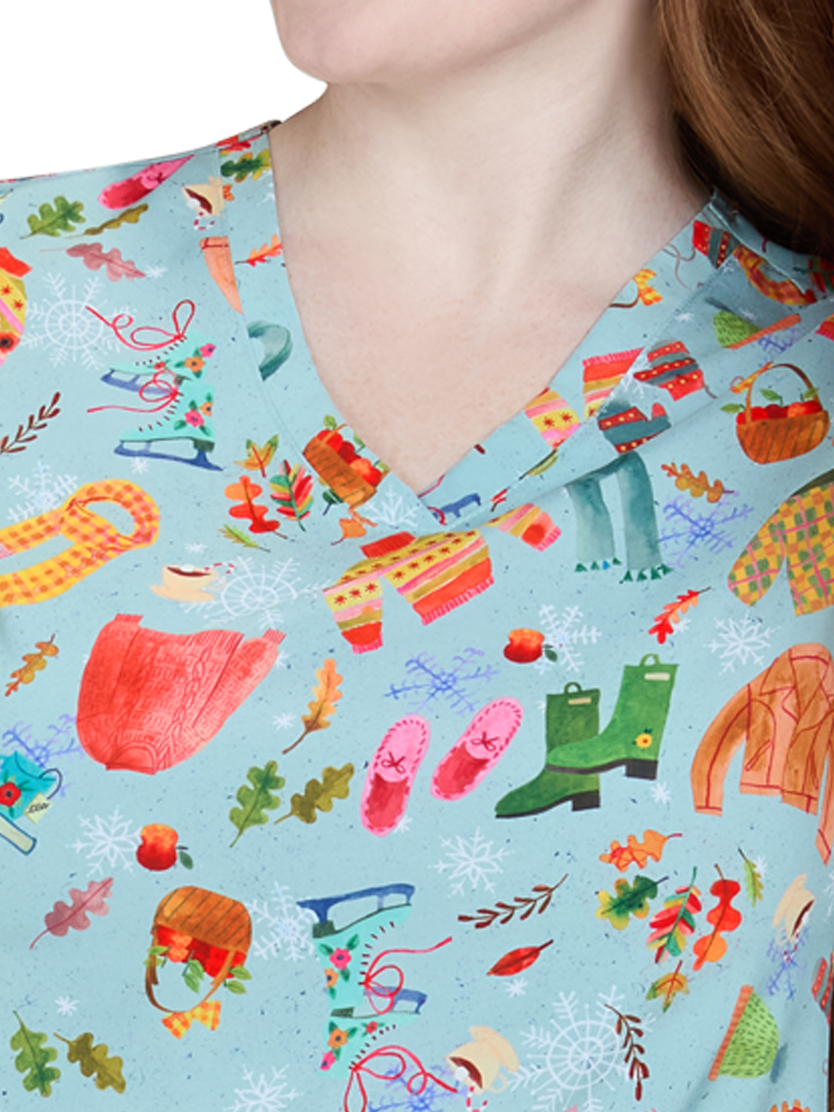 Artist Series - Women's Two-Pocket Print Top 26