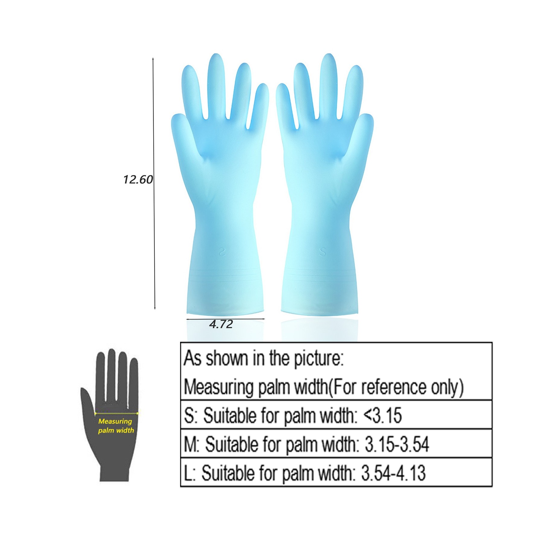 Rubber Kitchen Dishwashing Gloves 10