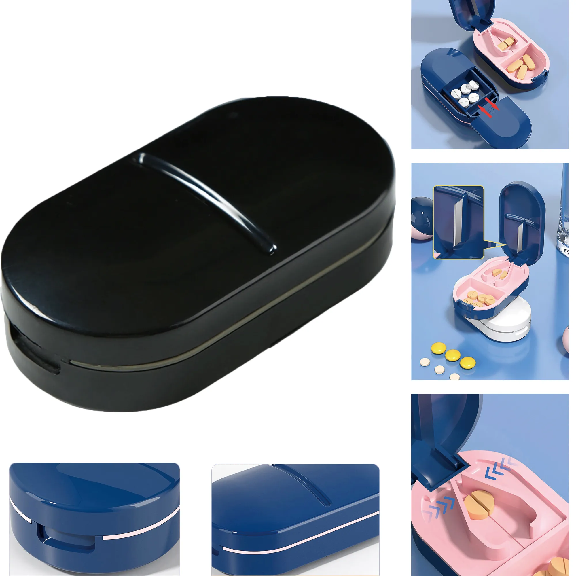 Portable Pill-Shaped Pill Cutter 3