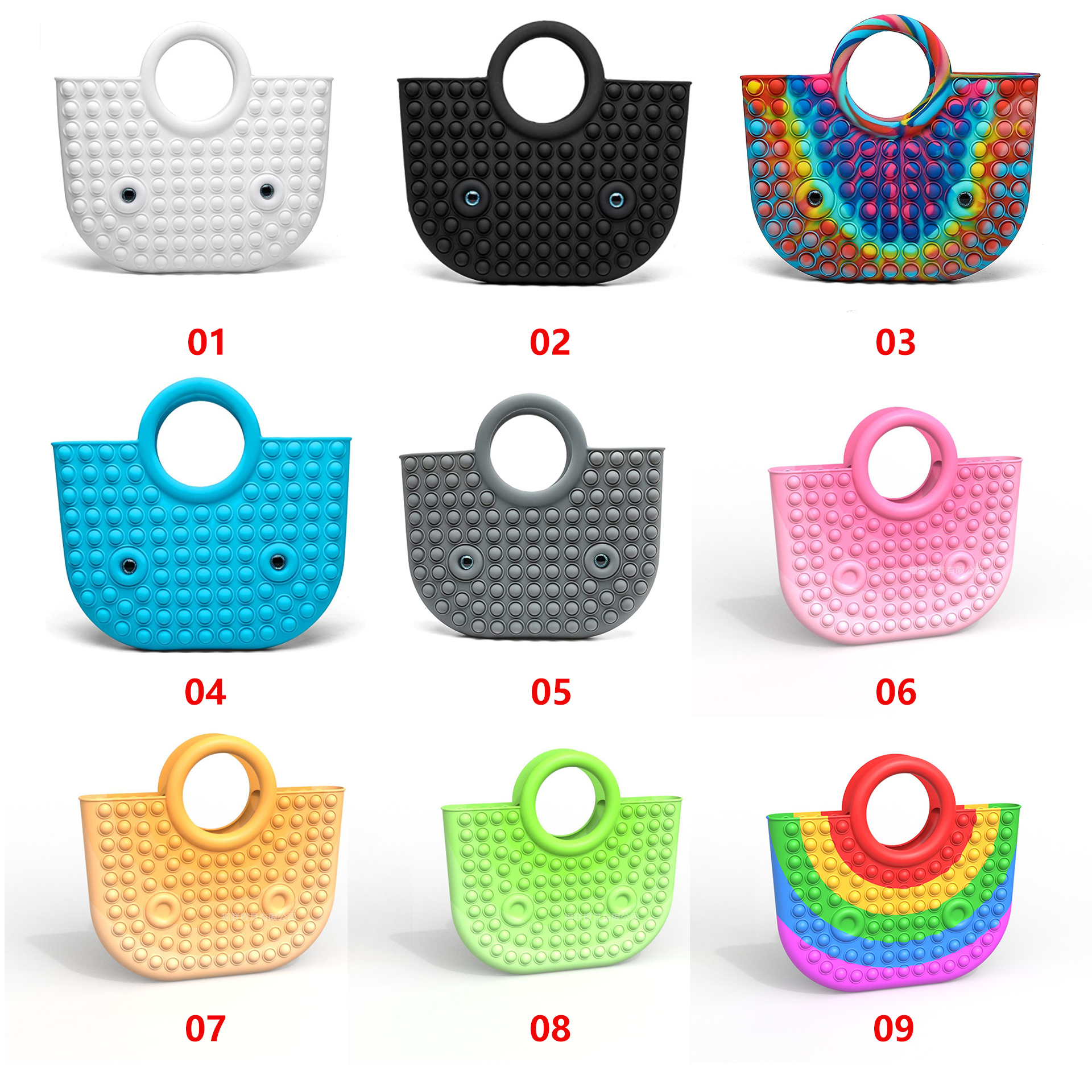Luxury Large Bubbles Ladies Silicone Tote Bags 3